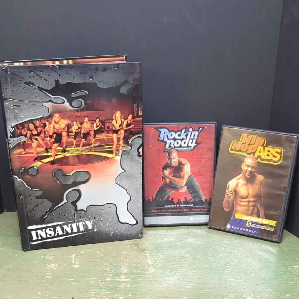 Beachbody Insanity and‎ Hip Hop Abs DVD Collection